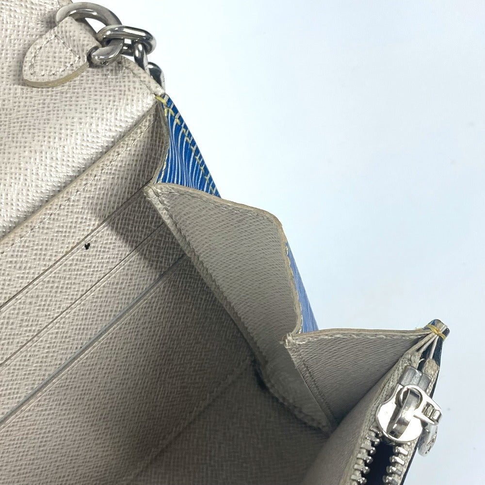 LOUIS VUITTON M61036 エピデニム ポルトフォイユ ツイスト チェーンウォレット 長財布 斜め掛け フラップ ショルダーバッグ エピレザー レディース ブルー - brandshop-reference