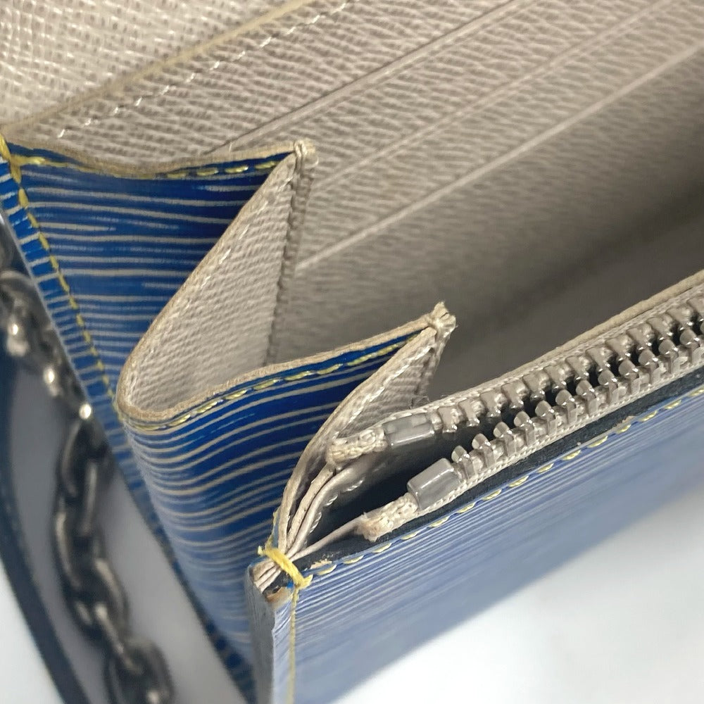 LOUIS VUITTON M61036 エピデニム ポルトフォイユ ツイスト チェーンウォレット 長財布 斜め掛け フラップ ショルダーバッグ エピレザー レディース ブルー - brandshop-reference