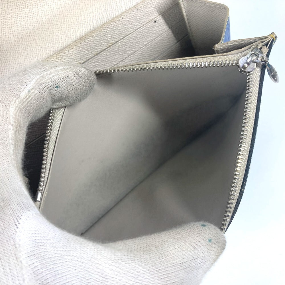 LOUIS VUITTON M61036 エピデニム ポルトフォイユ ツイスト チェーンウォレット 長財布 斜め掛け フラップ ショルダーバッグ エピレザー レディース ブルー - brandshop-reference