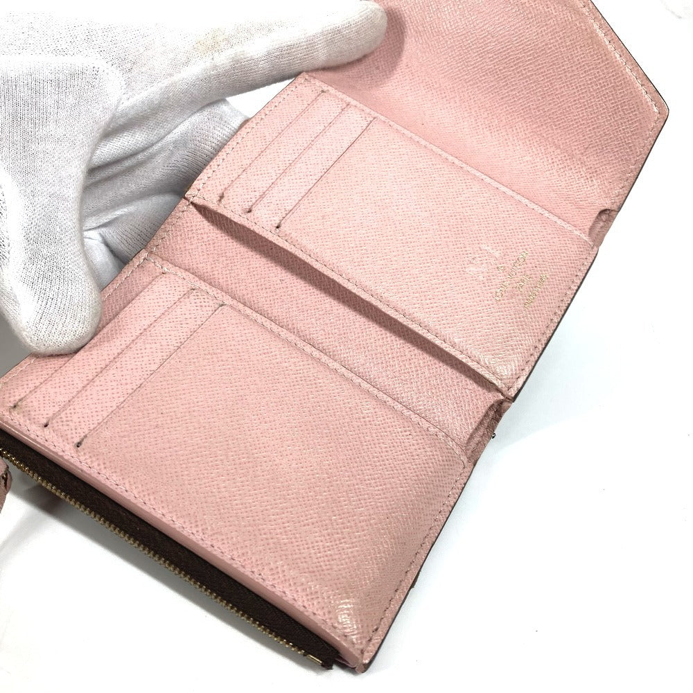 LOUIS VUITTON M62360 モノグラム ポルトフォイユ・ヴィクトリーヌ コンパクトウォレット 3つ折り財布 モノグラムキャンバス レディース ローズバレリーヌ ブラウン - brandshop-reference
