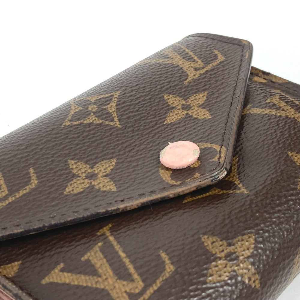 LOUIS VUITTON M62360 モノグラム ポルトフォイユ・ヴィクトリーヌ コンパクトウォレット 3つ折り財布 モノグラムキャンバス レディース ローズバレリーヌ ブラウン - brandshop-reference
