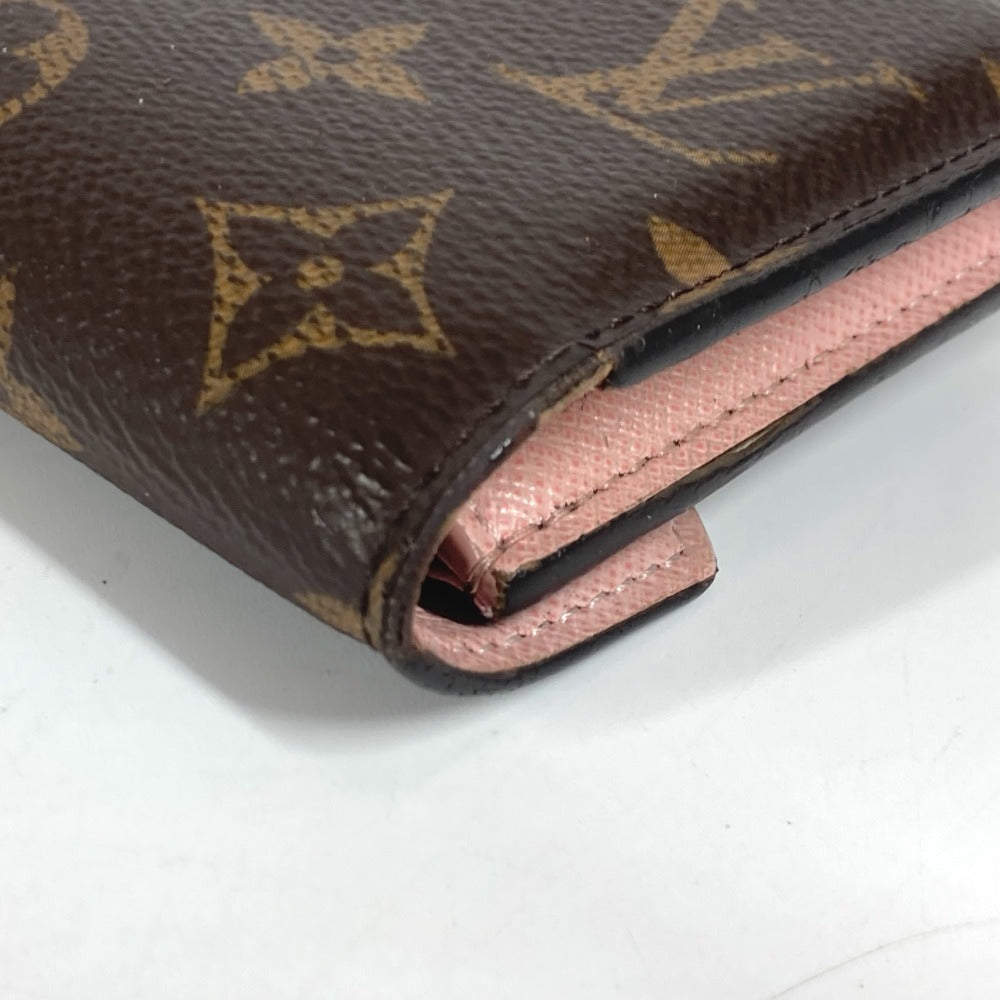 LOUIS VUITTON M62360 モノグラム ポルトフォイユ・ヴィクトリーヌ コンパクトウォレット 3つ折り財布 モノグラムキャンバス レディース ローズバレリーヌ ブラウン - brandshop-reference