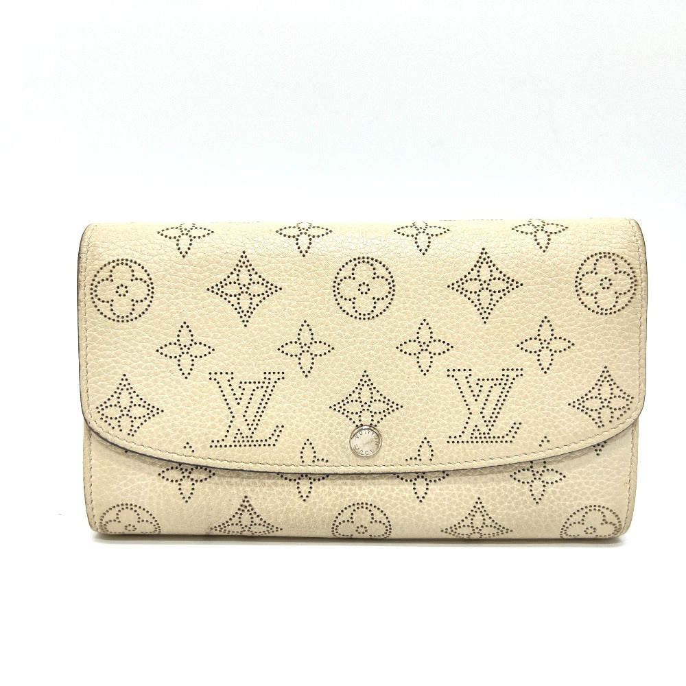LOUIS VUITTON M60177 ポルトフォイユイリス 財布 ウォレット 長財布 モノグラムマヒナレザー レディース アイボリー ホワイト