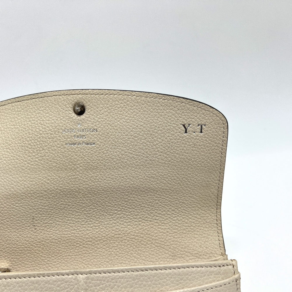 LOUIS VUITTON M60177 ポルトフォイユイリス 財布 ウォレット 長財布 モノグラムマヒナレザー レディース アイボリー ホワイト