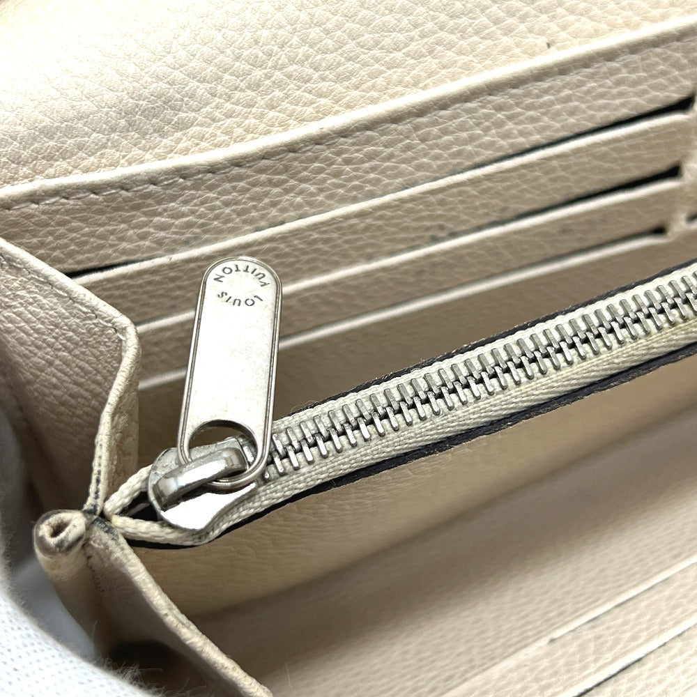 LOUIS VUITTON M60177 ポルトフォイユイリス 財布 ウォレット 長財布 モノグラムマヒナレザー レディース アイボリー ホワイト