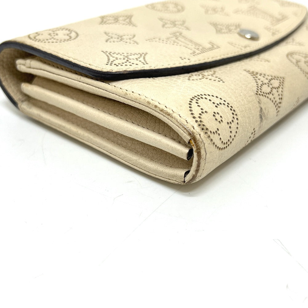 LOUIS VUITTON M60177 ポルトフォイユイリス 財布 ウォレット 長財布 モノグラムマヒナレザー レディース アイボリー ホワイト