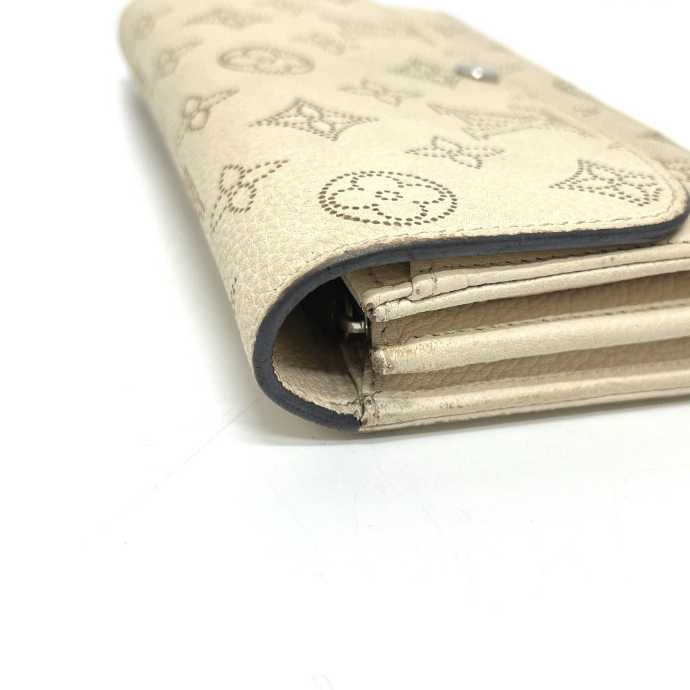 LOUIS VUITTON M60177 ポルトフォイユイリス 財布 ウォレット 長財布 モノグラムマヒナレザー レディース アイボリー ホワイト