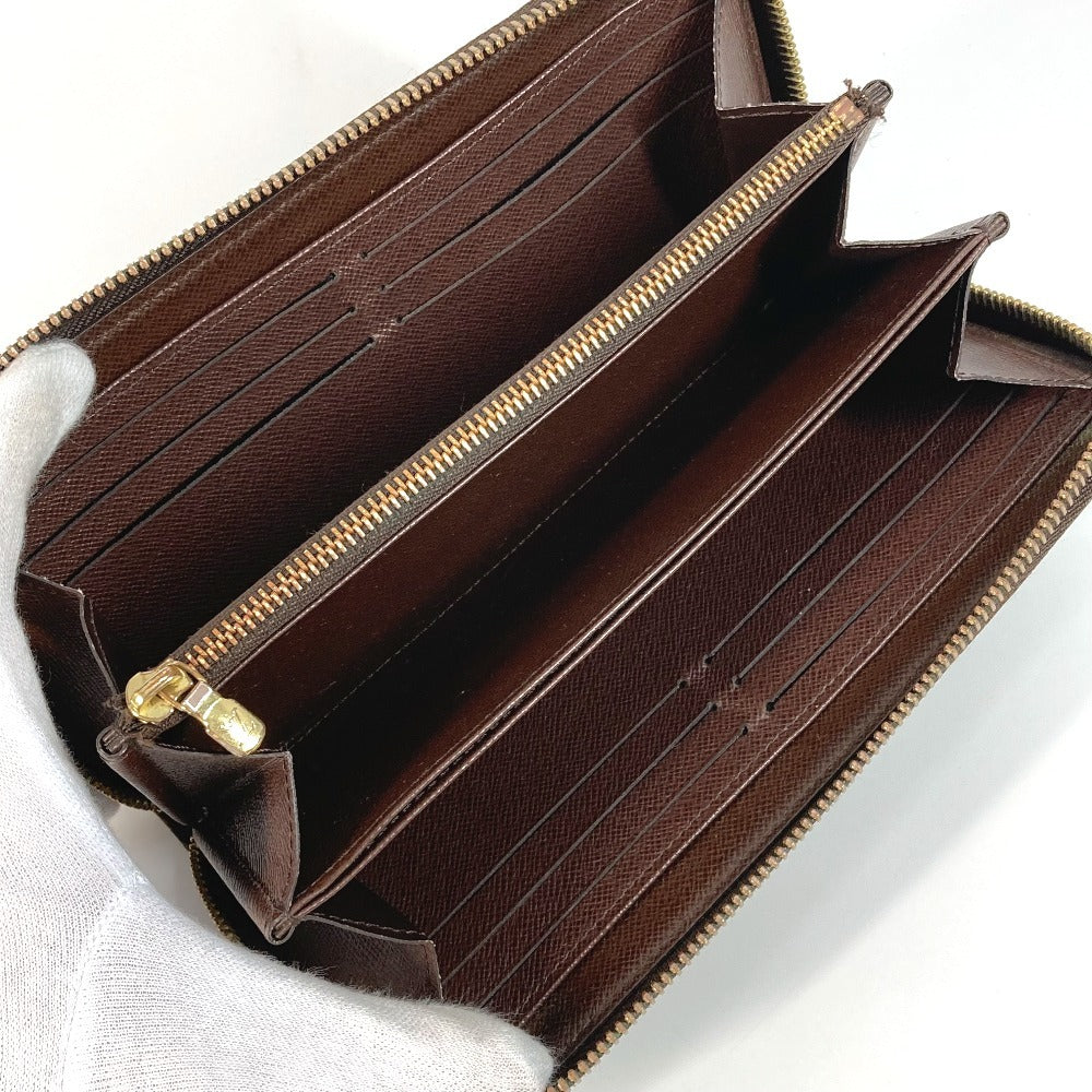 LOUIS VUITTON N41661 ダミエ ジッピーウォレット ロングウォレット ラウンドファスナー 長財布 ダミエキャンバス ユニセックス エベヌ ブラウン - brandshop-reference