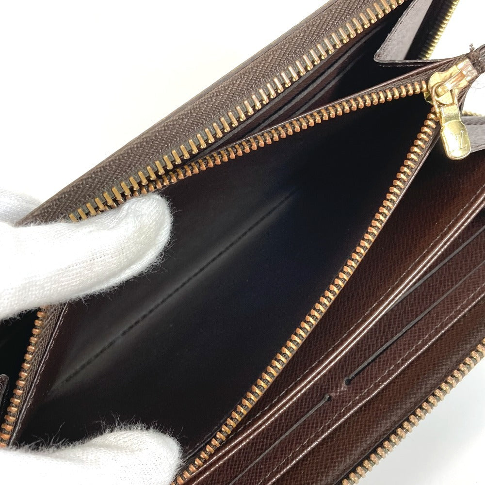 LOUIS VUITTON N41661 ダミエ ジッピーウォレット ロングウォレット ラウンドファスナー 長財布 ダミエキャンバス ユニセックス エベヌ ブラウン - brandshop-reference