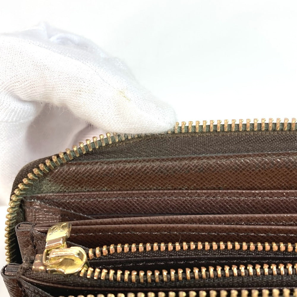 LOUIS VUITTON N41661 ダミエ ジッピーウォレット ロングウォレット ラウンドファスナー 長財布 ダミエキャンバス ユニセックス エベヌ ブラウン - brandshop-reference