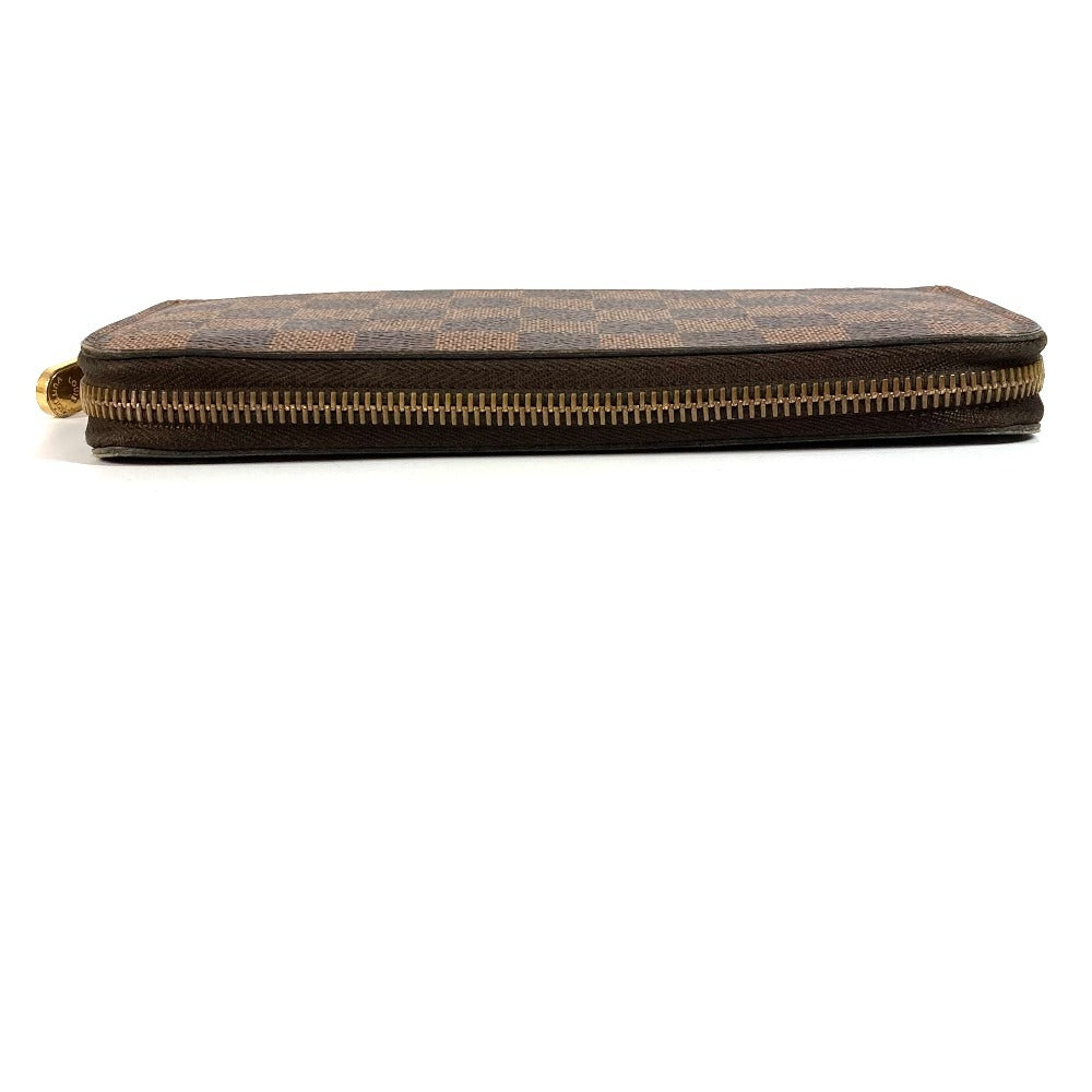 LOUIS VUITTON N41661 ダミエ ジッピーウォレット ロングウォレット ラウンドファスナー 長財布 ダミエキャンバス ユニセックス エベヌ ブラウン - brandshop-reference
