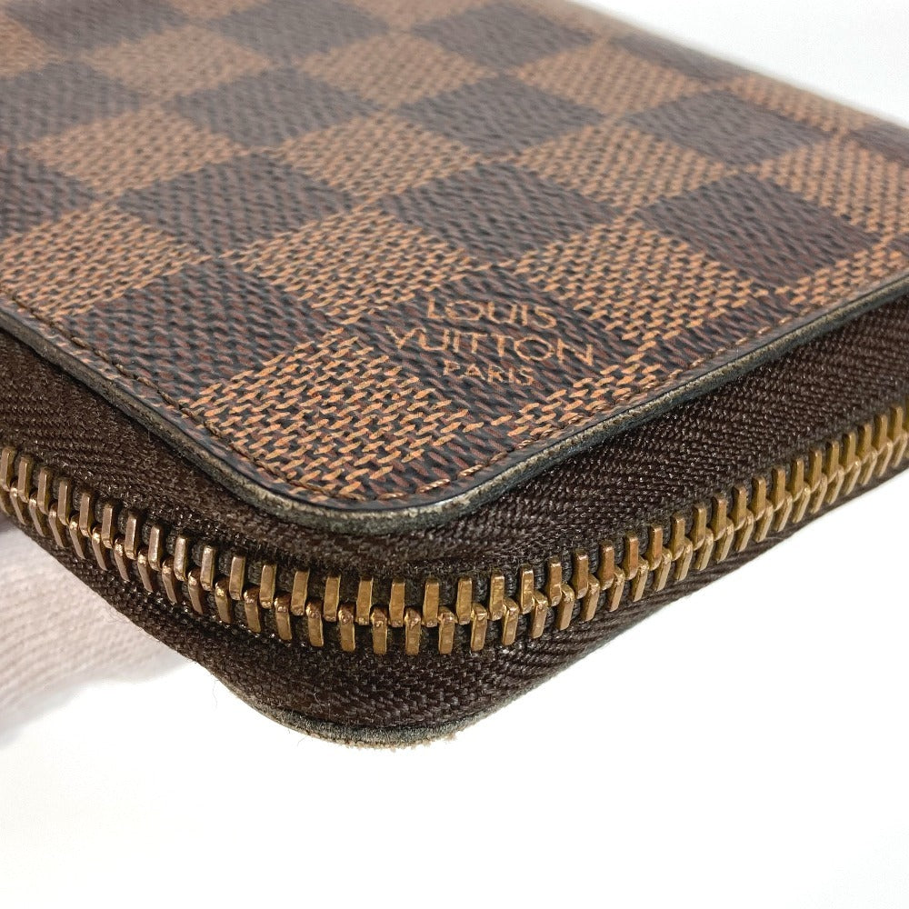 LOUIS VUITTON N41661 ダミエ ジッピーウォレット ロングウォレット ラウンドファスナー 長財布 ダミエキャンバス ユニセックス エベヌ ブラウン - brandshop-reference