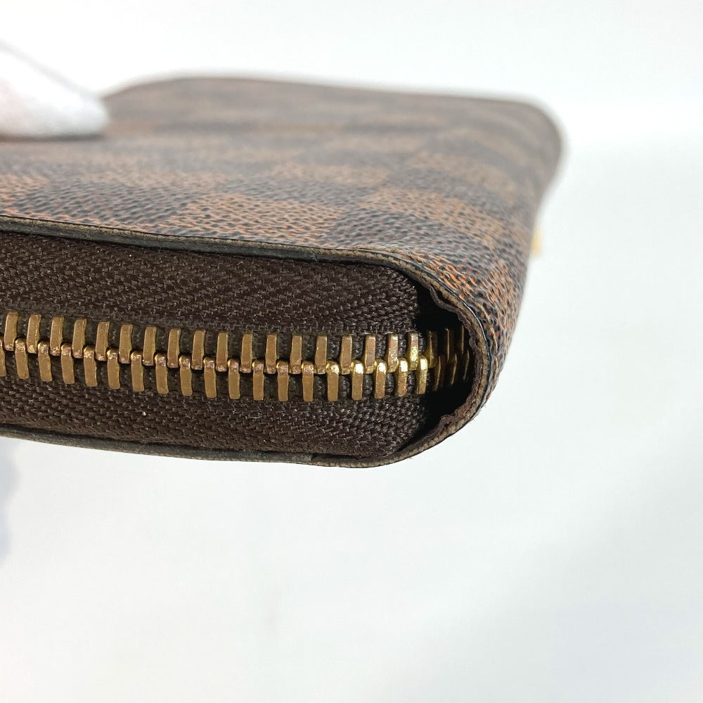 LOUIS VUITTON N41661 ダミエ ジッピーウォレット ロングウォレット ラウンドファスナー 長財布 ダミエキャンバス ユニセックス エベヌ ブラウン - brandshop-reference