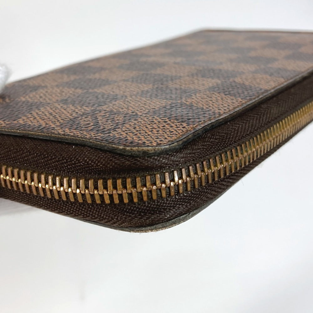 LOUIS VUITTON N41661 ダミエ ジッピーウォレット ロングウォレット ラウンドファスナー 長財布 ダミエキャンバス ユニセックス エベヌ ブラウン - brandshop-reference