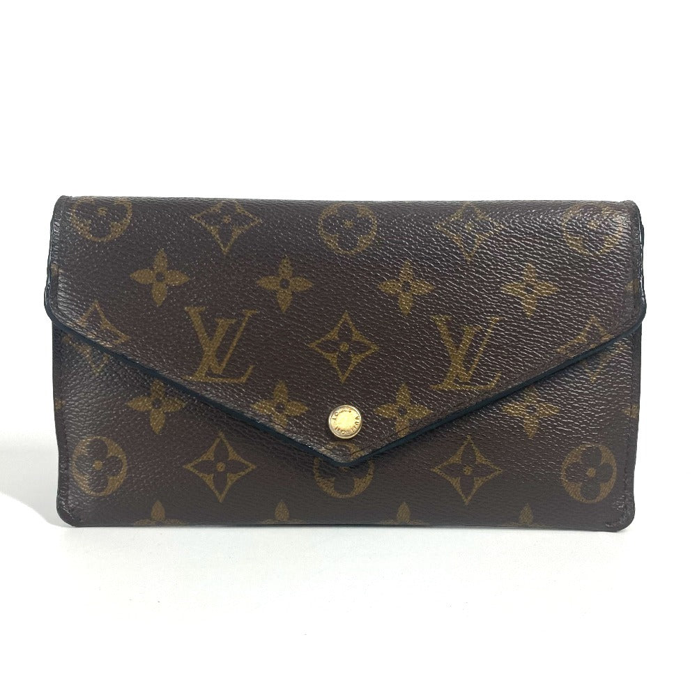 LOUIS VUITTON M62155 モノグラム ポルトフォイユ ジャンヌ ロングウォレット フラップ 長財布 モノグラムキャンバス レディース フューシャ ブラウン - brandshop-reference