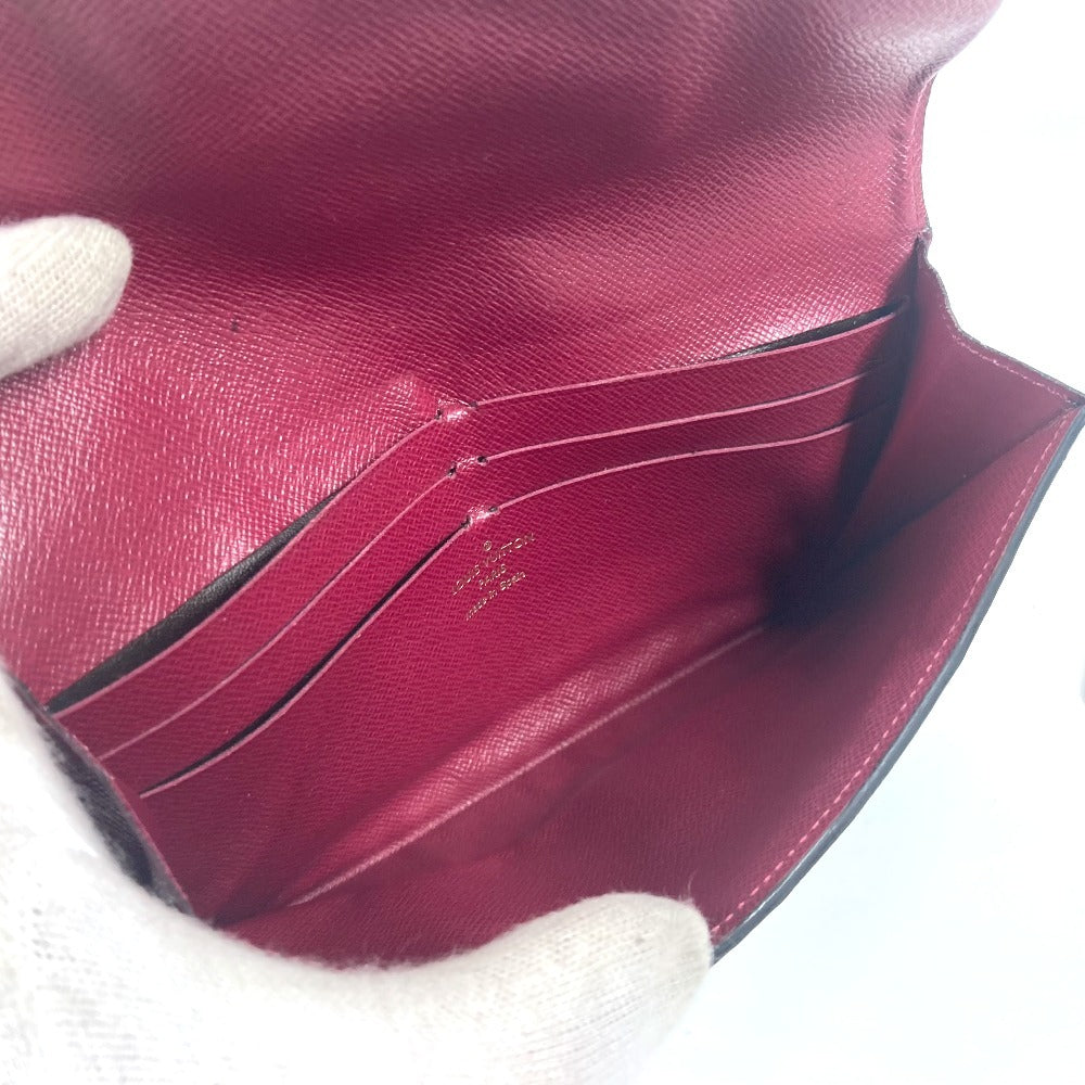 LOUIS VUITTON M62155 モノグラム ポルトフォイユ ジャンヌ ロングウォレット フラップ 長財布 モノグラムキャンバス レディース フューシャ ブラウン - brandshop-reference