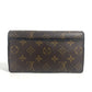 LOUIS VUITTON M62155 モノグラム ポルトフォイユ ジャンヌ ロングウォレット フラップ 長財布 モノグラムキャンバス レディース フューシャ ブラウン - brandshop-reference