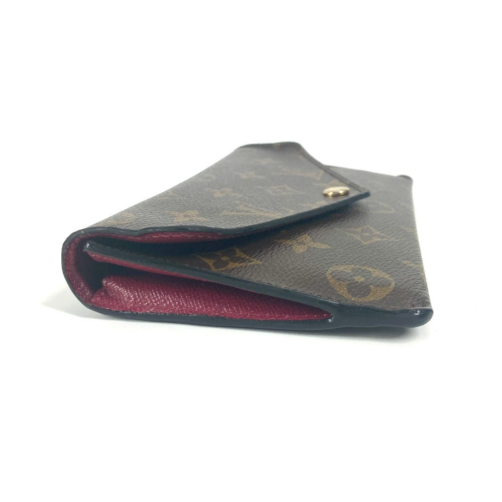LOUIS VUITTON M62155 モノグラム ポルトフォイユ ジャンヌ ロングウォレット フラップ 長財布 モノグラムキャンバス レディース フューシャ ブラウン - brandshop-reference