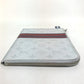 LOUIS VUITTON M61745 Monogram White Jour PM L-Zip Second Bag/Clutch Bag in Monogram Canvas, Men's, White x Red x Blue