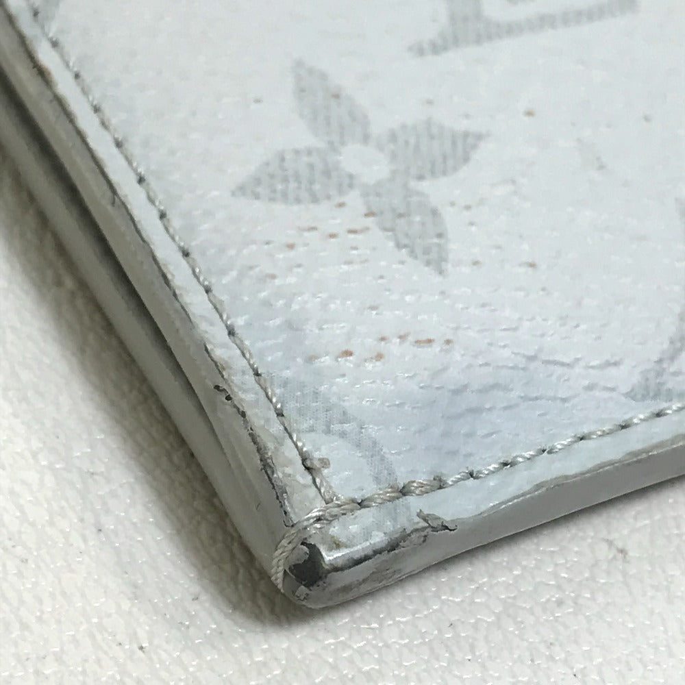 LOUIS VUITTON M61745 Monogram White Jour PM L-Zip Second Bag/Clutch Bag in Monogram Canvas, Men's, White x Red x Blue