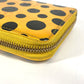 LOUIS VUITTON M91571 Yayoi Kusama Vernis Dot Infinity Zippy Wallet Long Wallet Round Zipper Long Wallet Patent Leather Women's Black Yellow