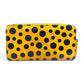 LOUIS VUITTON M91571 Yayoi Kusama Vernis Dot Infinity Zippy Wallet Long Wallet Round Zipper Long Wallet Patent Leather Women's Black Yellow