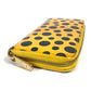 LOUIS VUITTON M91571 Yayoi Kusama Vernis Dot Infinity Zippy Wallet Long Wallet Round Zipper Long Wallet Patent Leather Women's Black Yellow