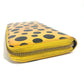 LOUIS VUITTON M91571 Yayoi Kusama Vernis Dot Infinity Zippy Wallet Long Wallet Round Zipper Long Wallet Patent Leather Women's Black Yellow