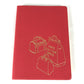 LOUIS VUITTON R99976 Novelty Notebook Stationery Notepad Leather Notebook Women's Red