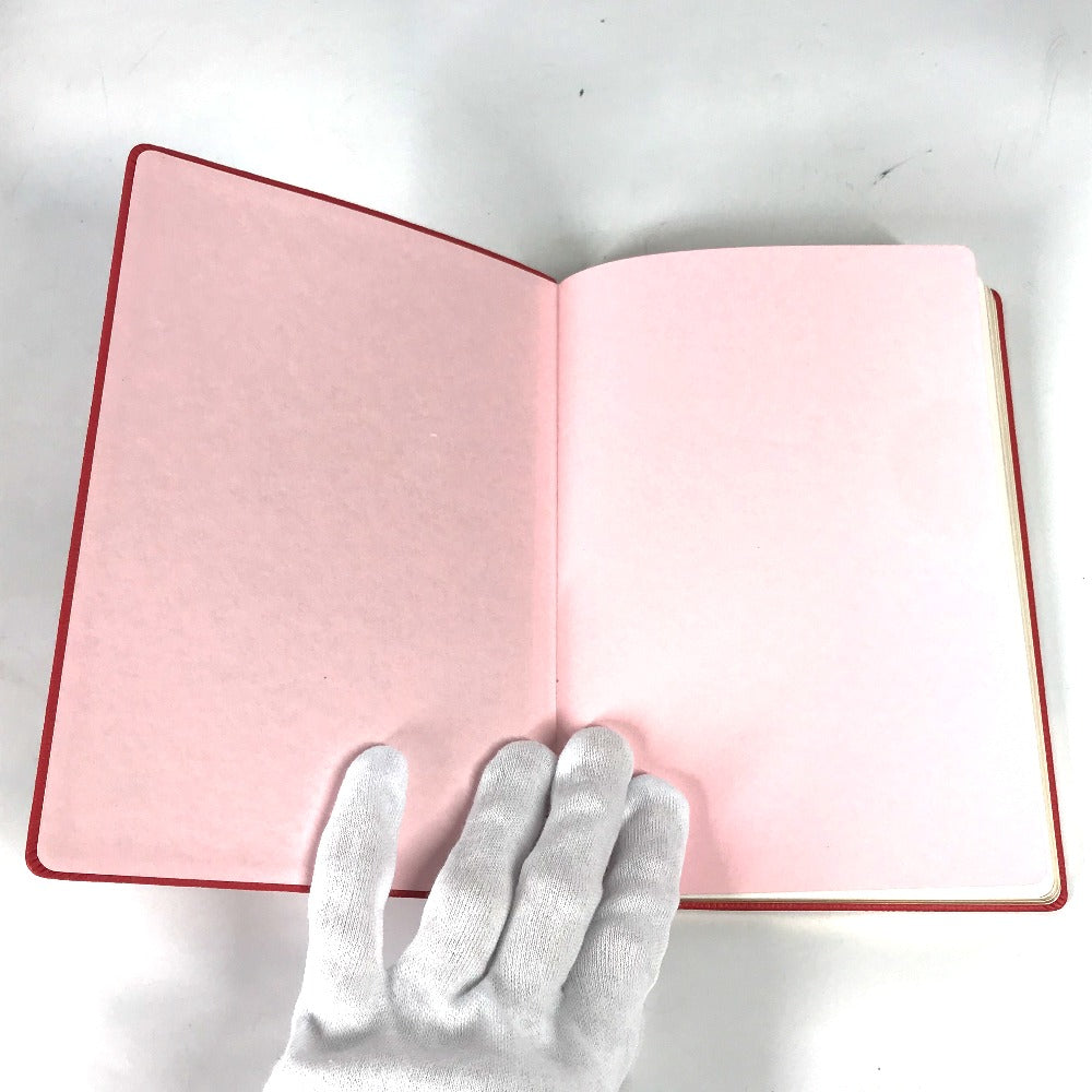 LOUIS VUITTON R99976 Novelty Notebook Stationery Notepad Leather Notebook Women's Red