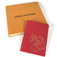 LOUIS VUITTON R99976 Novelty Notebook Stationery Notepad Leather Notebook Women's Red