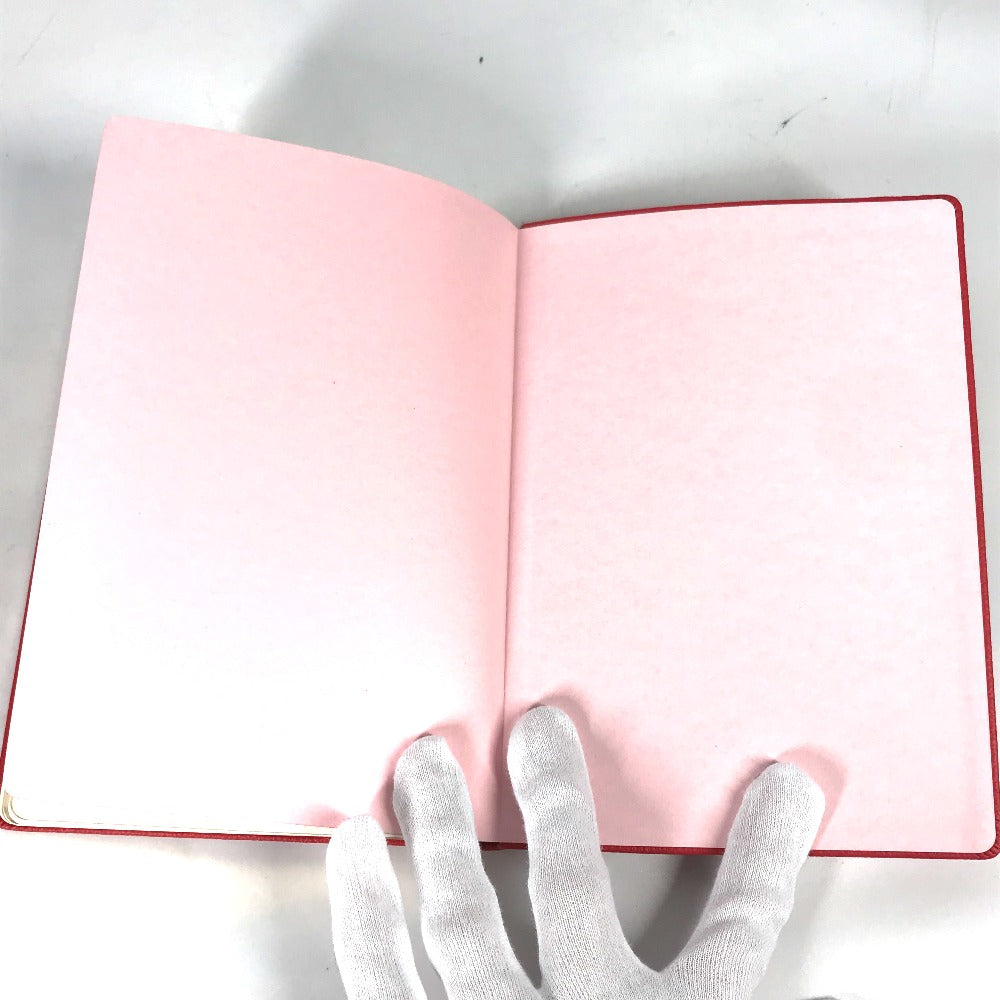 LOUIS VUITTON R99976 Novelty Notebook Stationery Notepad Leather Notebook Women's Red