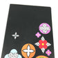 LOUIS VUITTON Epi Caix Clemence Flower Design Stationery Notebook Epi Leather Women's Black
