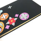 LOUIS VUITTON Epi Caix Clemence Flower Design Stationery Notebook Epi Leather Women's Black
