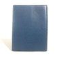 LOUIS VUITTON Bloc de notas Logo Papelería Funda para libro Funda para cuaderno Piel Unisex Azul marino