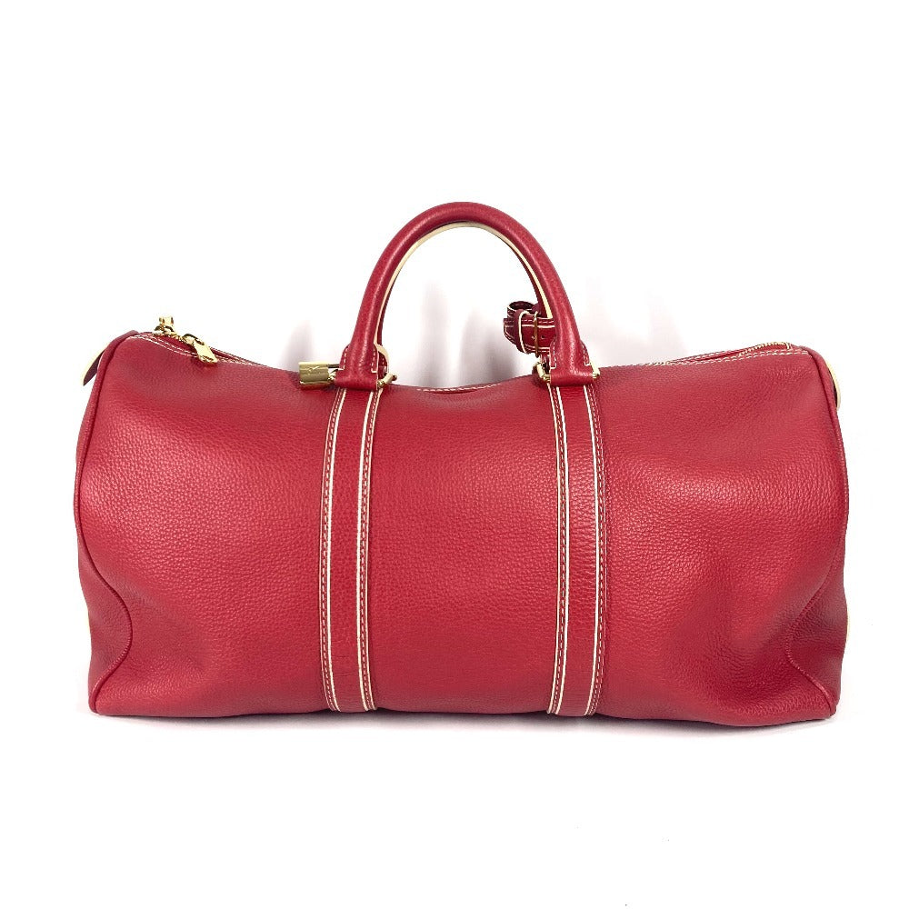 LOUIS VUITTON M95137 トバコ キーポル50 トラベルバッグ 旅行バッグ カバン ボストンバッグ レザー ユニセックス レッド - brandshop-reference