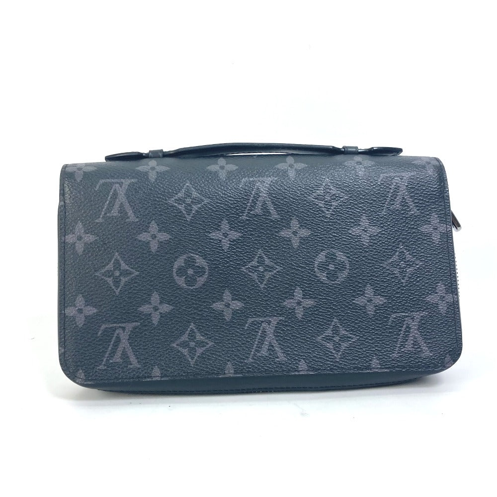 LOUIS VUITTON M61698 モノグラムエクリプス ジッピーXL トラベルケース ラウンドファスナー 長財布 モノグラムエクリプスキャンバス メンズ ブラック