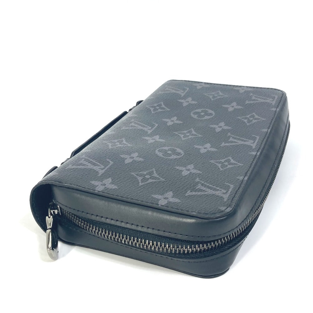 LOUIS VUITTON M61698 モノグラムエクリプス ジッピーXL トラベルケース ラウンドファスナー 長財布 モノグラムエクリプスキャンバス メンズ ブラック