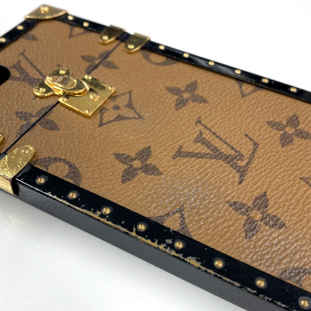 LOUIS VUITTON M64487 モノグラムリバース アイ トランク iphone7+ アイフォンケース スマートフォンケース モノグラムリバースキャンバス レディース ブラウン ブラウン