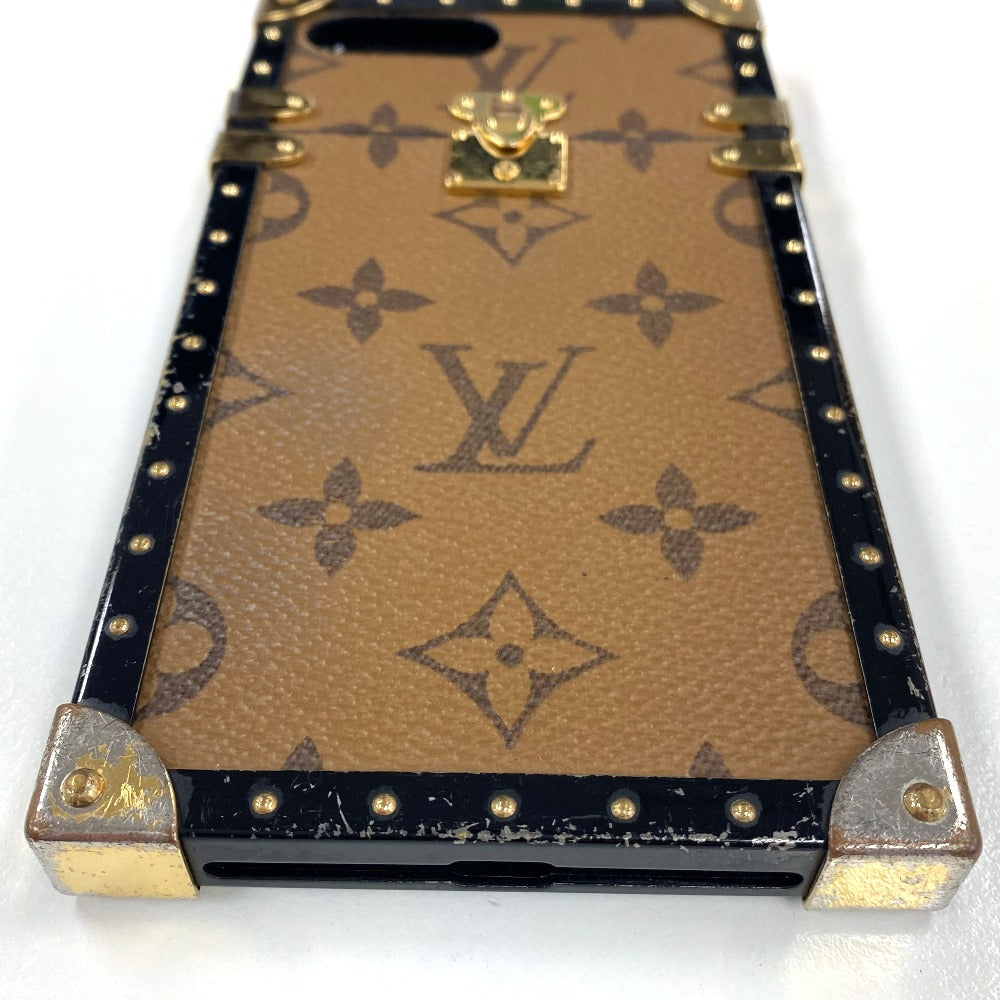 LOUIS VUITTON M64487 モノグラムリバース アイ トランク iphone7+ アイフォンケース スマートフォンケース モノグラムリバースキャンバス レディース ブラウン ブラウン