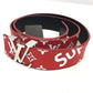 LOUIS VUITTON MP015 Louis Vuitton x Supreme Monogram Santur LV Initial Pants Belt, 2017 Autumn/Winter Collection, Men's Leather, Red