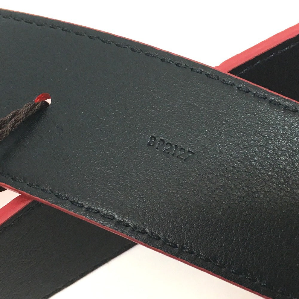 LOUIS VUITTON MP015 Louis Vuitton x Supreme Monogram Santur LV Initial Pants Belt, 2017 Autumn/Winter Collection, Men's Leather, Red