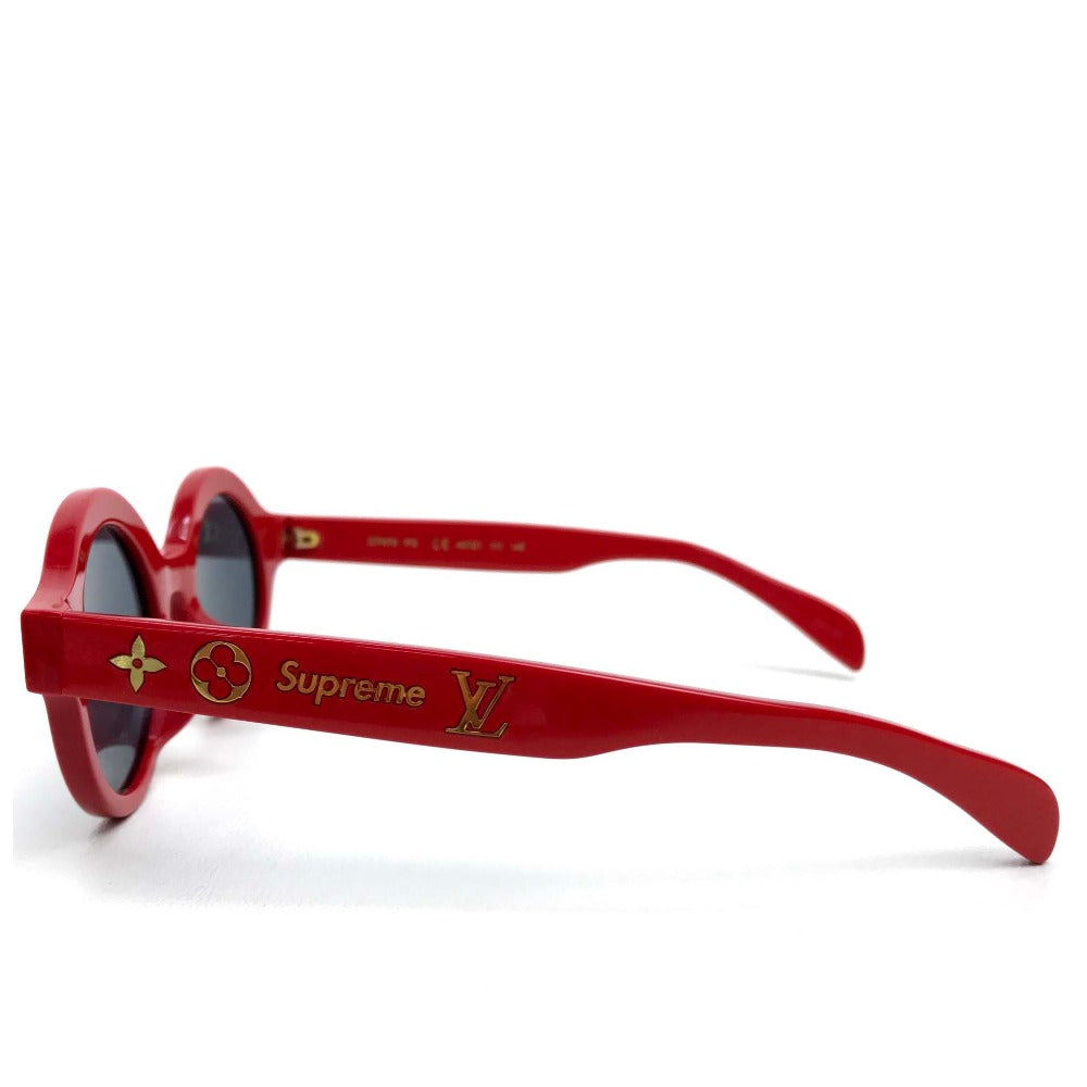 LOUIS VUITTON Z0989 17aw Supreme Louis Vuitton ROUND (RED) シュプリーム サングラス サングラス プラスチック ユニセックス - brandshop-reference