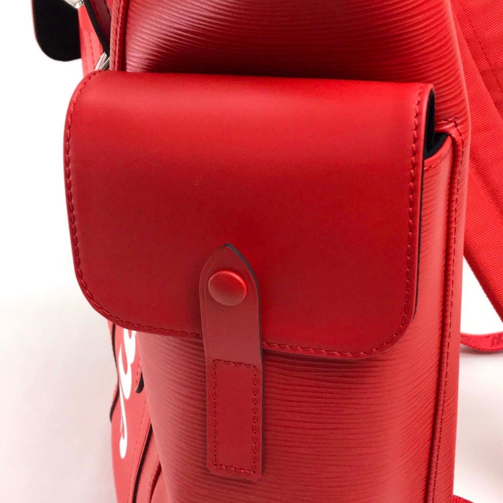 LOUIS VUITTON M53414 Louis Vuitton x Supreme Epi Christopher PM Backpack, Epi Leather, Men's, Red