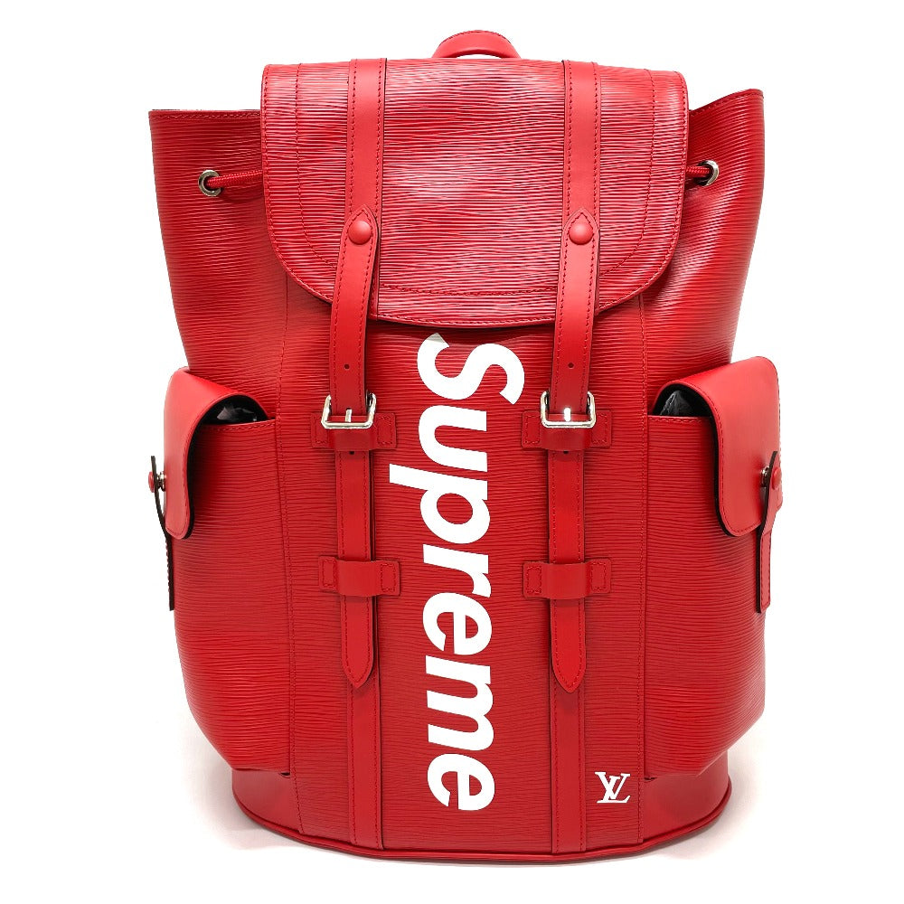 LOUIS VUITTON M53414 Louis Vuitton x Supreme Epi Christopher PM Backpack, Epi Leather, Men's, Red