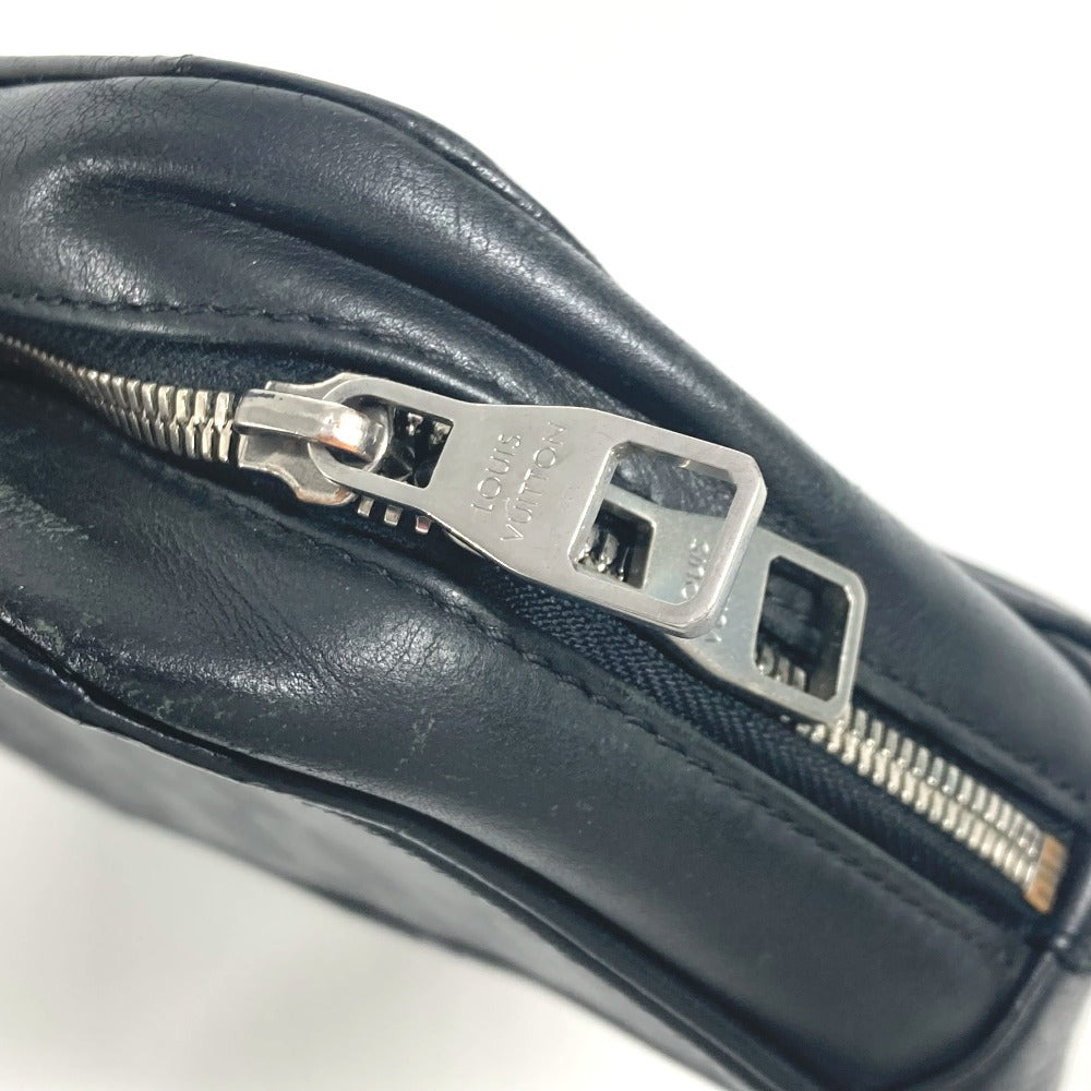 LOUIS VUITTON N23347 ダミエアンフィニ トゥルース トワレ ポーチ カバン クラッチバッグ セカンドバッグ ダミエアンフィニレザー ユニセックス オニキス ブラック - brandshop-reference