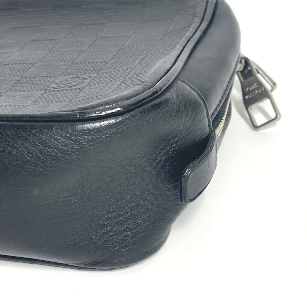 LOUIS VUITTON N23347 ダミエアンフィニ トゥルース トワレ ポーチ カバン クラッチバッグ セカンドバッグ ダミエアンフィニレザー ユニセックス オニキス ブラック - brandshop-reference