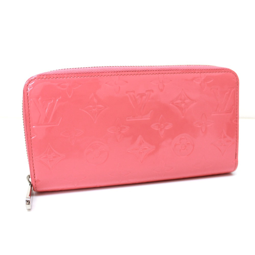 LOUIS VUITTON M61562 Monogram Vernis Zippy Wallet, Round Zipper Long Wallet, Monogram Vernis, Women's, Poppy Petal, Pink