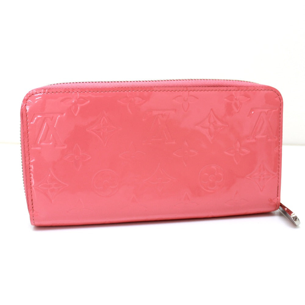 LOUIS VUITTON M61562 Monogram Vernis Zippy Wallet, Round Zipper Long Wallet, Monogram Vernis, Women's, Poppy Petal, Pink