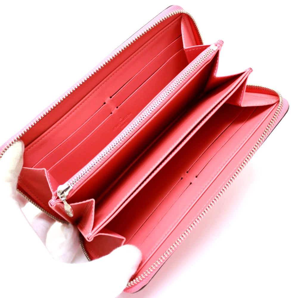 LOUIS VUITTON M61562 Monogram Vernis Zippy Wallet, Round Zipper Long Wallet, Monogram Vernis, Women's, Poppy Petal, Pink